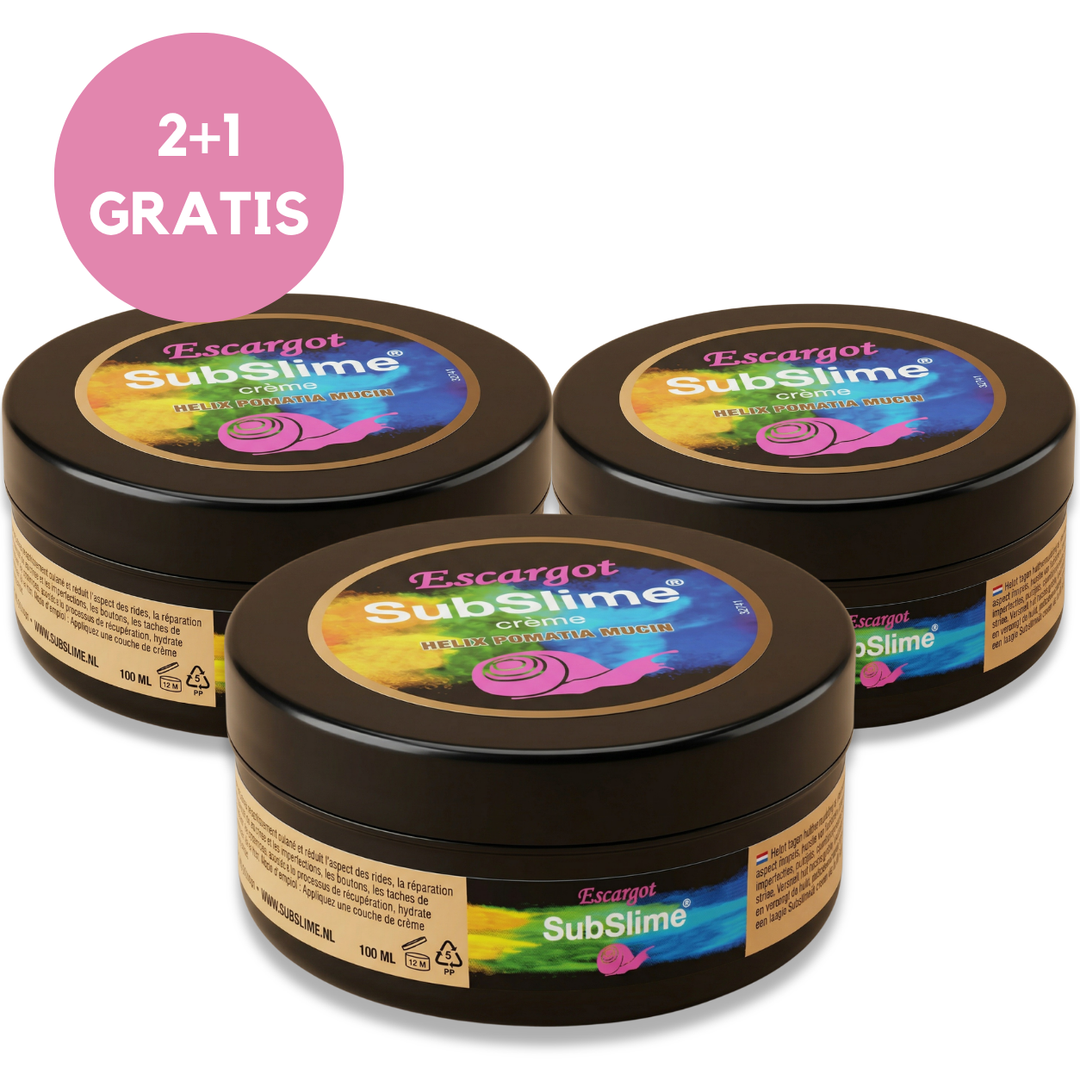 Escargot “Blue Label” (Dagcrème) SubSlime Slakkencrème – 250ml - 2+1 Gratis